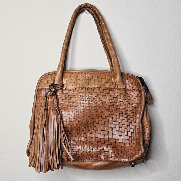Patricia Nash Handbags - Patricia Nash Vintage Handbag Italian Leather Antique Brown finish With Tassels